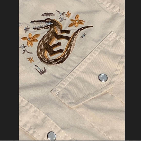 Howler Brothers GAUCHO SNAPSHIRT LAZY GATORS Men’s Small - Picture 3 of 11